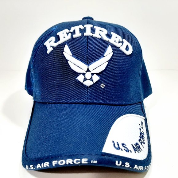 Us Air Force Retired Mens Ball Cap Hat 